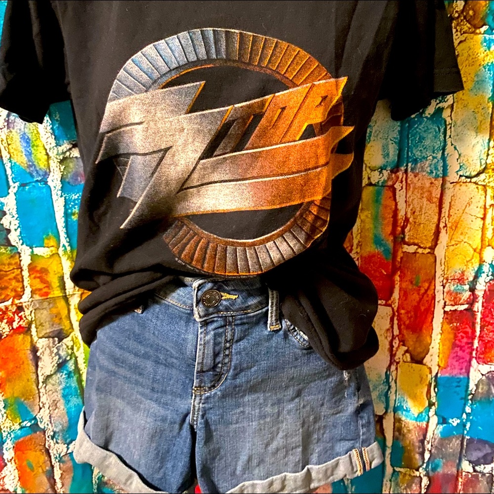 ZZ Top Black Tshirt Size Small